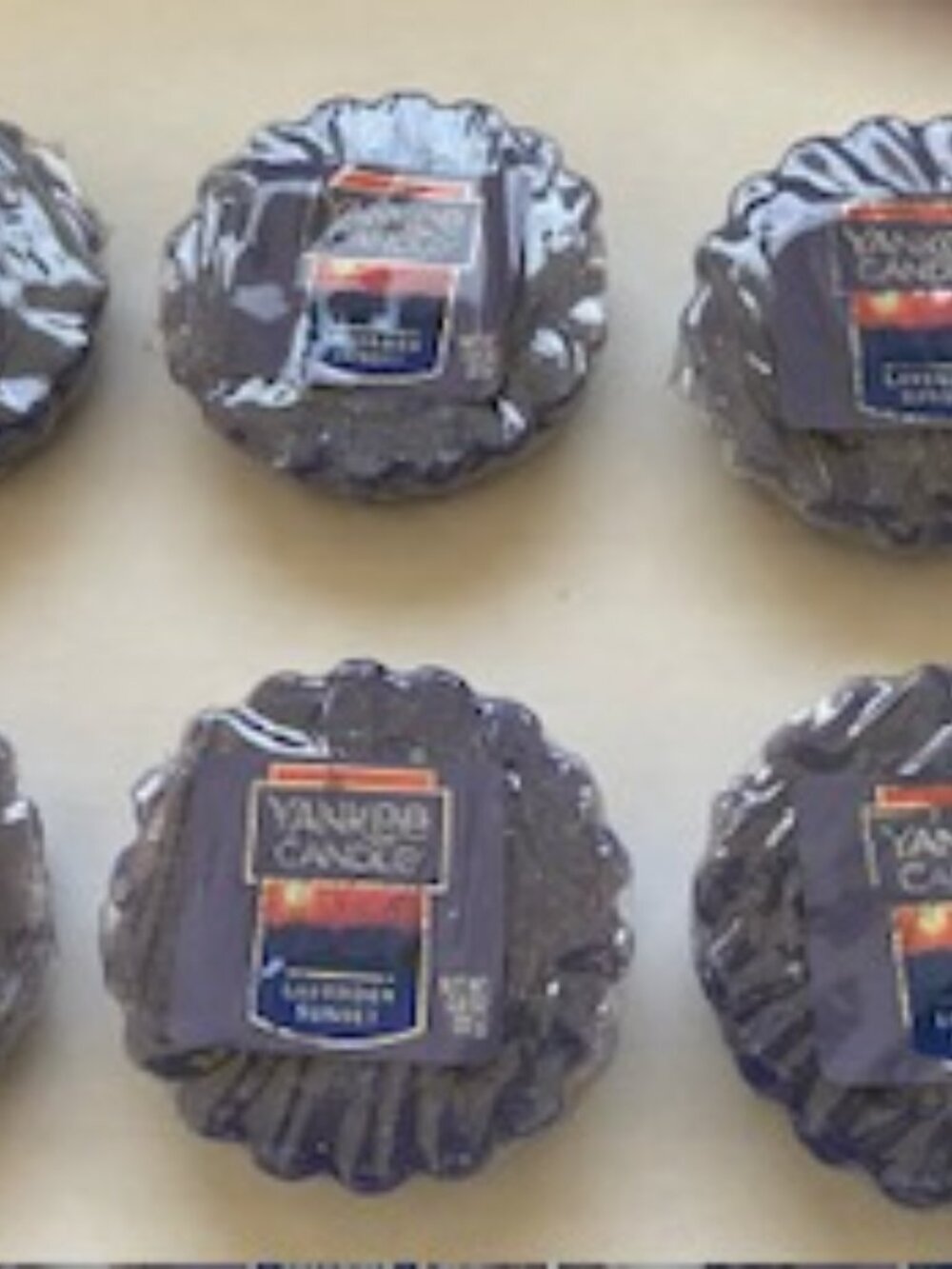 yankee Candle Lavender Sunset Wax Melts 6 Wrapped Tarts NEW